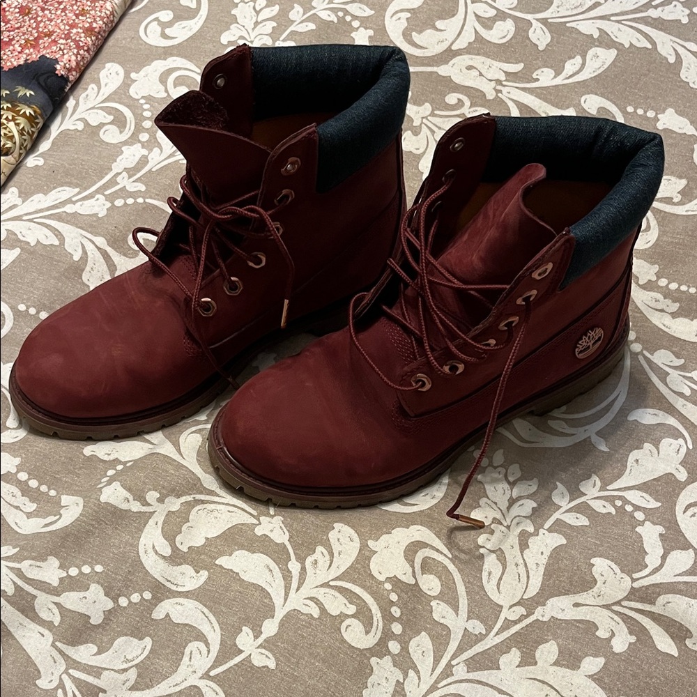 Timberland Burgundy Boots